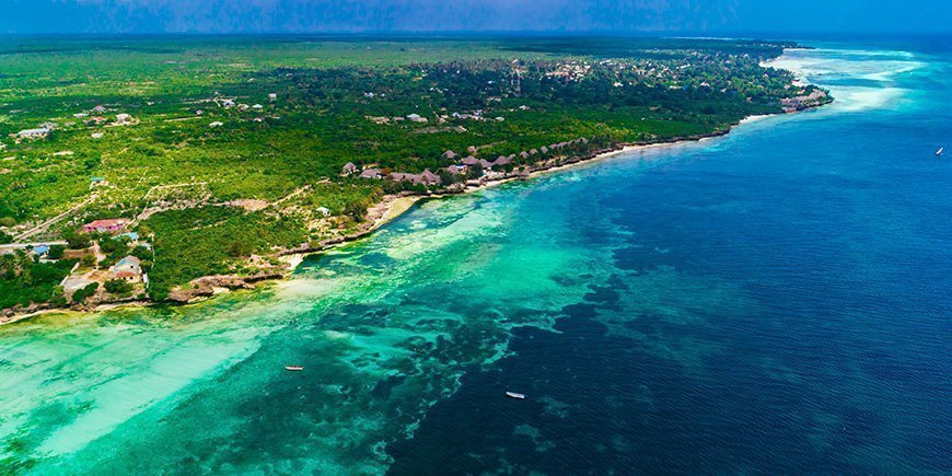 Kizimkazi-landsbyen på Ungaja/Zanzibar i Tanzania