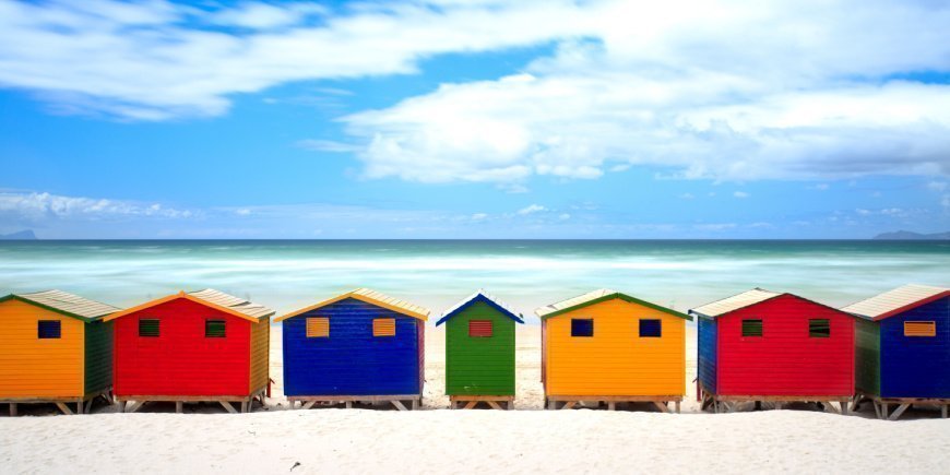 Muizenberg beach i Cape Town