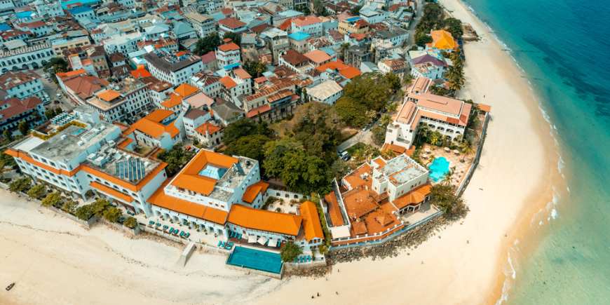 Luftbilde av Stone Town