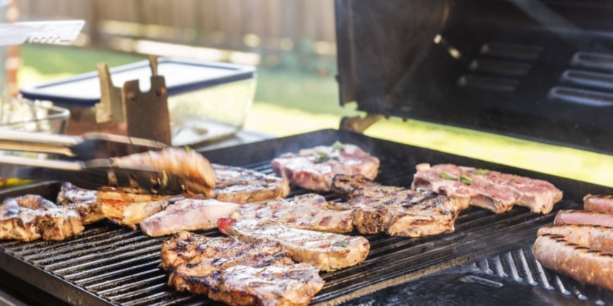 Australsk grillkjøtt på grillen