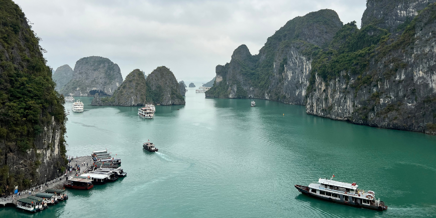 Båter i Ha Long-bukten