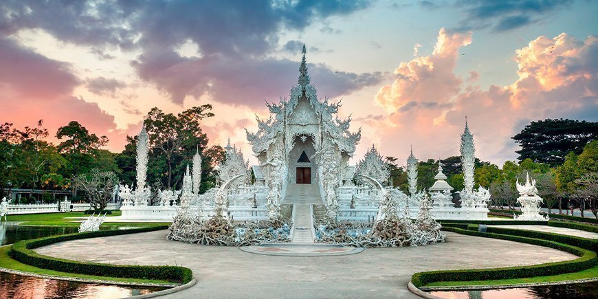 Det hvite tempelet i Chiang Rai