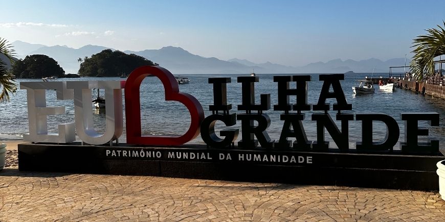 Ilha Grande-skiltet