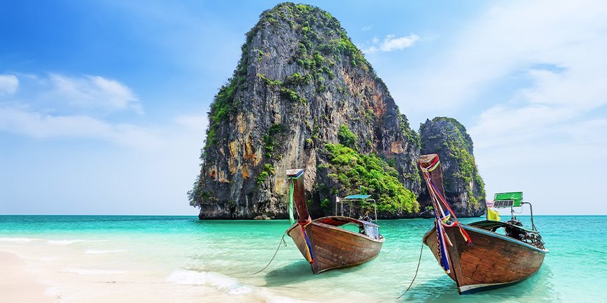 Ao Phra Nang-stranden i Krabi, Thailand