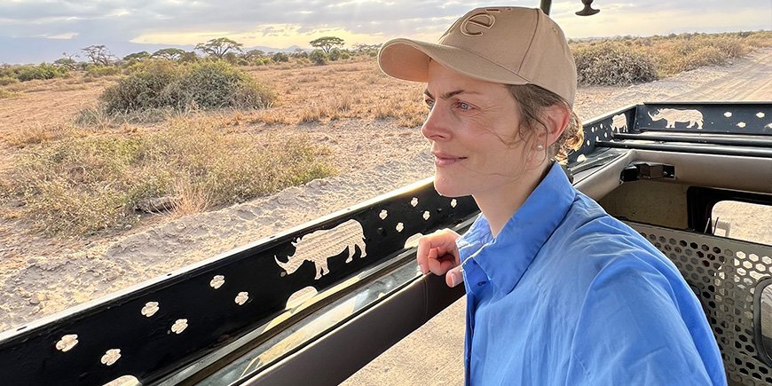 Reisespesialist Ingun på safari i Kenya