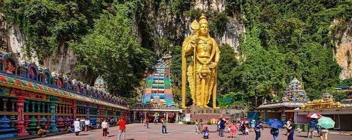 Batu Caves utenfor Kuala Lumpur, hovedstaden i Malaysia