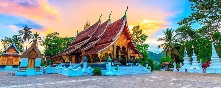Wat Xieng thong-tempelet i Luang Prabang i Laos