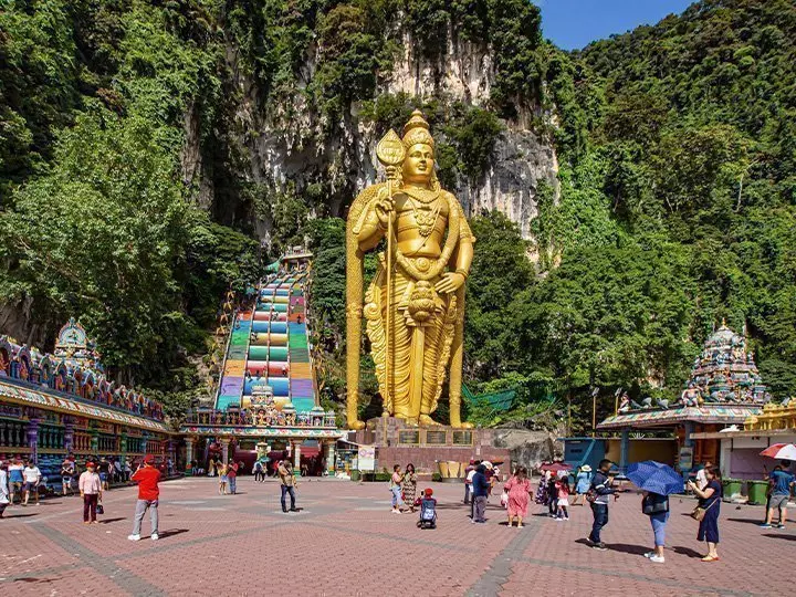 Batu Caves utenfor Kuala Lumpur, hovedstaden i Malaysia
